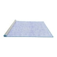 thumbnail image 2 of Ahgly Company Machine Washable Indoor Round Oriental Blue Traditional Area Rugs, 6' Round, 2 of 4