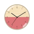 thumbnail image 1 of El reloj de pared es silencioso y no hace tictac, y su pantalla de 12 pulgadas de alto es fácil de leer., 1 of 6