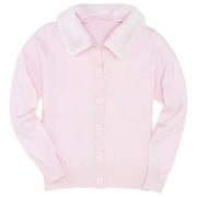 George - Women's Big Button Fur Collar Cardigan