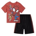 thumbnail image 1 of Marvel Spiderman Toddler Boys T-Shirt and Shorts Set, 1 of 7