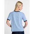thumbnail image 3 of Kacey Lee Women's What I Am Graphic Ringer Tee with Short Sleeves, Sizes XXS-XXL, 3 of 5