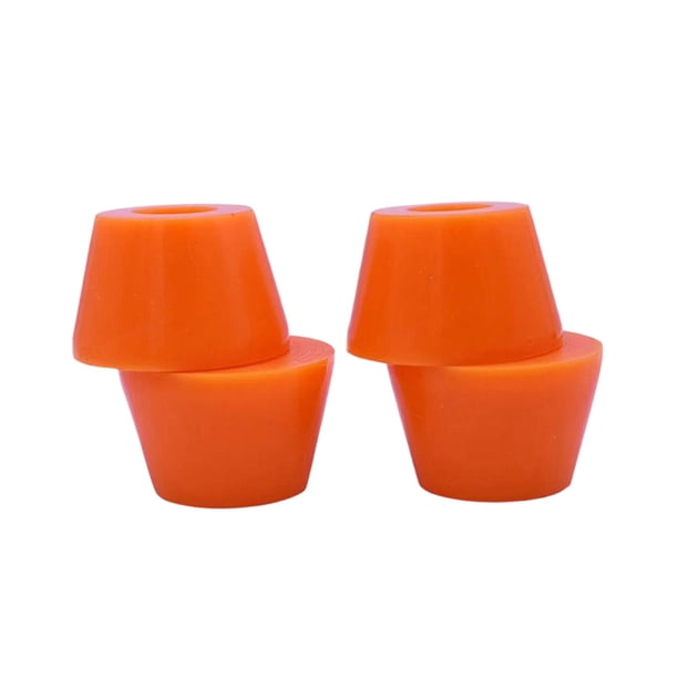 4 bujes de repuesto para tazas de burbujas, de PU, de fácil instalación, para longboard, kits de reconstrucción de bujes para ejes , y . Naranja