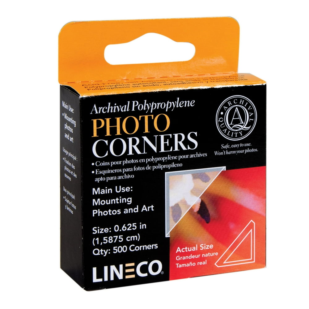 Lineco/University Products Archival Mounting Corners, Clear Walmart