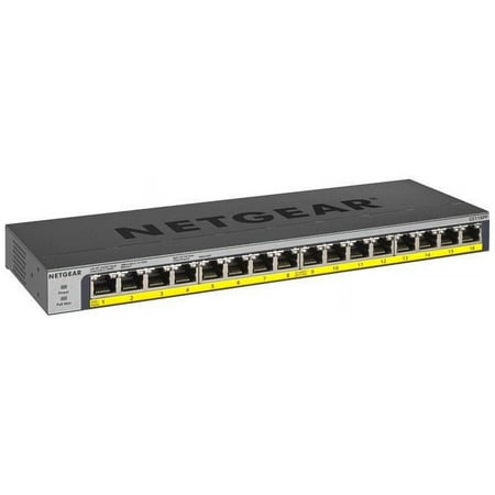 UPC: 0606449133318 | NETGEAR 16-Port PoE/PoE+ Gigabit Ethernet Unmanaged Switch with 183W PoE Budget (GS116PP)