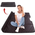 thumbnail image 6 of Qiyester Portable Car Folding Mattress, Thickened PU Leather Foldable Universal Backseat Sleeping Mat, Non-Inflatable Travel Camping Bed Suitable for Car Travel, 6 of 9