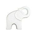 thumbnail image 2 of Edged Dimpled Trumpeting Standing Elephant Figurine Large - White - Benzara, 2 of 2