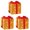 Yellow, variant on 1Pcs Christmas Snowflake Box Decor Present Box with Bowknot - Festive Xmas Tree Skirt Ornament for Holiday Parties, Indoor Outdoor, and Under-Tree Display
