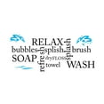 thumbnail image 1 of HYGIENE - Home Art Keeping Clean Words Decoration Sticker Personal Hygiene Product List Design Water Splash Vinyl Kids Room Bathroom Wall Decal 30" x 12", 1 of 5