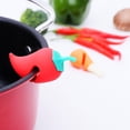 thumbnail image 2 of Carrot Leak-proof Lid Lifter Soup Pot Lid Holder Kitchen Utensil Cute Silicone Lid Stand, 2 of 2