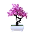 thumbnail image 1 of Artificial Faux Plants Flowers Outdoor Spring Summer Decoration,Simulation Green Plant Potted Ornaments Plant Combination Indoor Desktop Ornaments Simulation Artificial Flower Plant Bonsai, 1 of 2