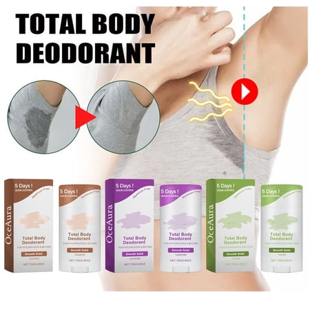 ELES Whole Body Deodorant - Armpit Odor Remove Sweat - 72 Hour Odor Control , Skin Safe
