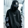 thumbnail image 2 of NIEPCE INC Streetwear Techwear Kanji Embroidery Turtleneck Hoodie (Men's), 2 of 4