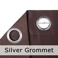 thumbnail image 3 of DREAM ART Waterproof Outdoor Curtain for patio,garden,Balcony Anti Rust Grommet- Thermal Insulated Grommet Indoor Outdoor Curtain/Drape ,W54"xL96",Mocha,1 Panel, 3 of 3