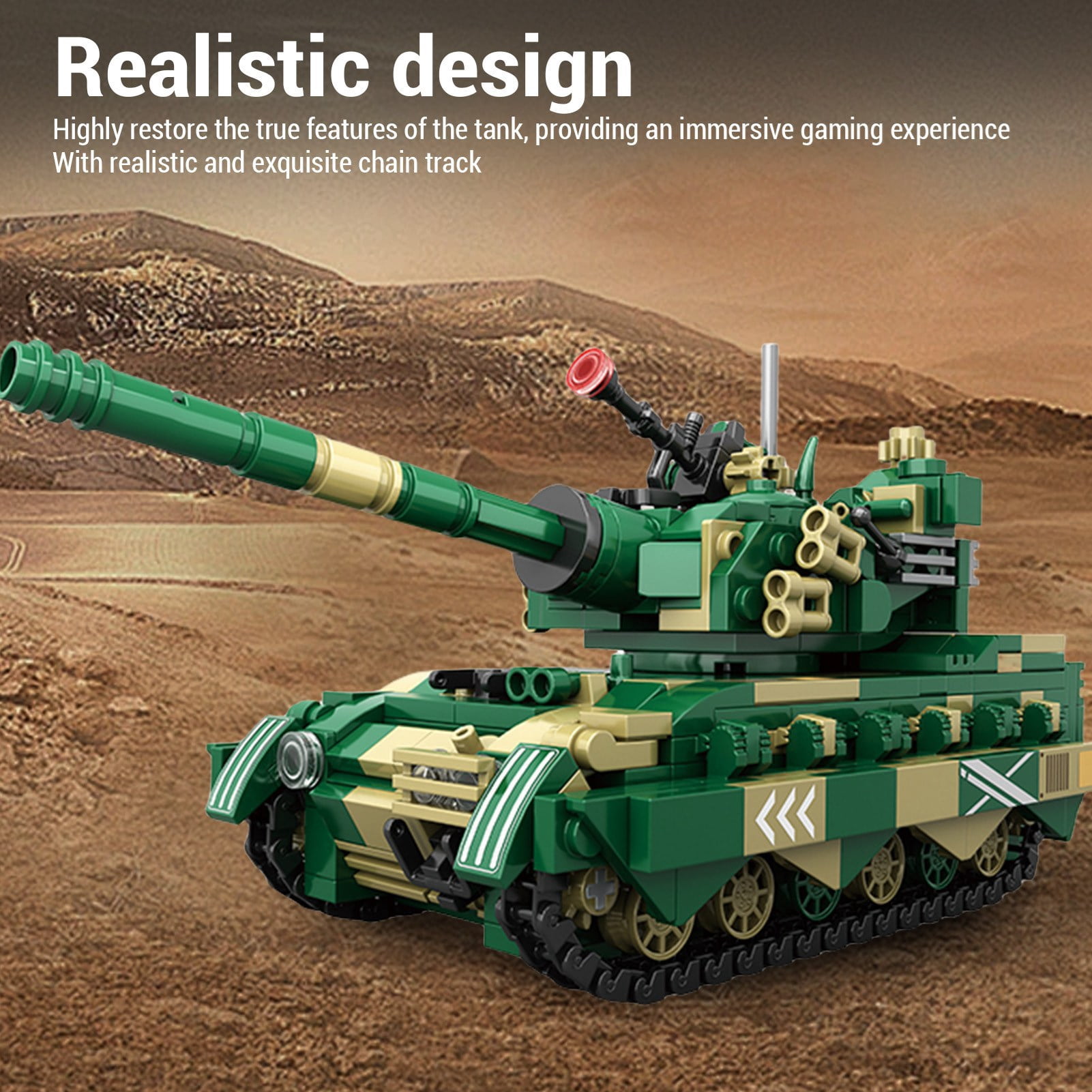 Cacagoo Truck Building Blocks Set, Military Vehicle Model Kit, Missile Truck Building Toy for Kids & Collectors
