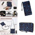 thumbnail image 4 of ZUXONGSY Jellyfish Galaxy Print Crossbody Bags Ladies Shoulder Handbags Purse and Wallet Set Leather Hobo Bag with Wallet Multi Pockets Satchel Purse with Adjustable Strap, 4 of 5