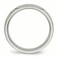 thumbnail image 2 of Stainless Steel Polished Textured Ring Size 13, 2 of 6