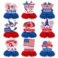 thumbnail image 2 of 250 Anniversary Usa 4Th Of July Independence Day Decorations Red, White Blue Honeycomb Set Fourth Of Decorative Props Party Supplies, 2 of 5