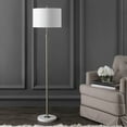 thumbnail image 5 of JONATHAN Y June 65" Adjustable Metal/Marble LED Floor Lamp, Chrome, 5 of 8