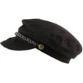 thumbnail image 2 of LAICAIW Men's Summer Cotton Greek Fisherman Sailor Fiddler Driver Hat Flat Cap, 2 of 4