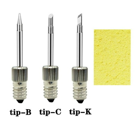 

BLUESON E10 Interface Soldering Iron Tips Welding Tips USB Soldering Tip Set B C K Type