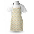 thumbnail image 3 of Colorful Apron Cartoon Style Forest Animals Hedgehog Fox and Owl Autumn Season Trees Mushroom, Unisex Kitchen Bib Apron with Adjustable Neck for Cooking Baking Gardening, Multicolor, by Ambesonne, 3 of 3