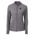thumbnail image 2 of Women's Cutter & Buck  Heather Black DePaul Blue Demons Adapt Eco Knit Heather Recycled Full-Zip Jacket, 2 of 3