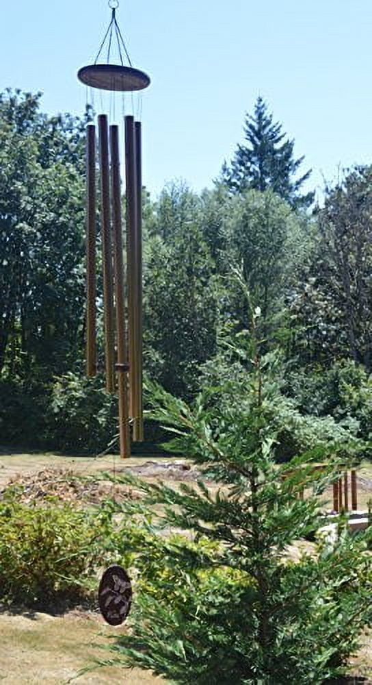 Sunset Vista Designs Bronze Classic Wind Chime with Butterfly, Extra Large