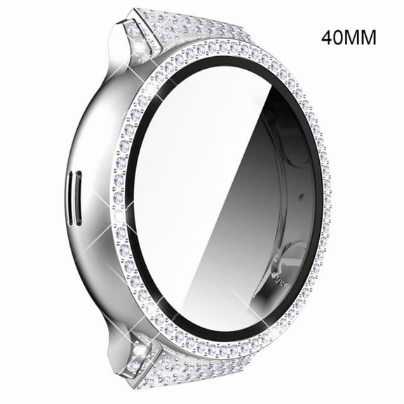 Watch Frame Bumper Smartwatch Crystal Diamond Bezel Ring Housing Shell with Tempered Film for Watch Active 2 40mm / 44mm