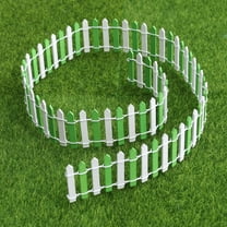 EXHUMKY Mini Landscape Fence 1Set White For Gardeners Holiday Displays