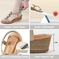 thumbnail image 5 of Ablanczoom Womens Wedge Platform Sandals: Soft Cushion Rhinestone Floral 1.114 Low Heel Sandals Women Dressy Beach Shoes, 5 of 8