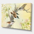 thumbnail image 3 of Designart ' Birds Sitting On A Blossoming Apple Tree ' Traditional Canvas Wall Art Print, 3 of 4