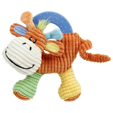 UPC: 0810051333350 | Pet Life ®  Moo-cifier  Plush Squeaking and Rubber Teething Newborn Puppy Dog Toy