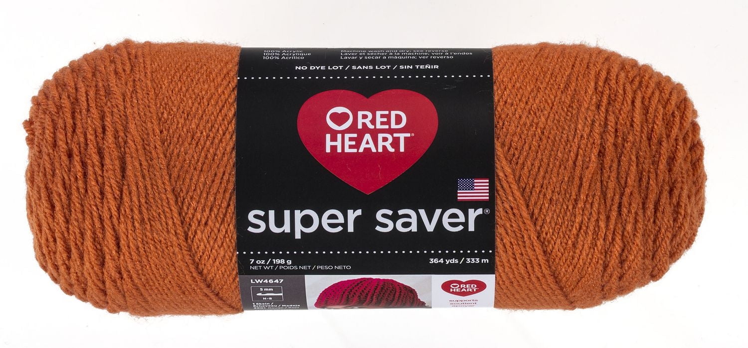 Fil Red Heart® Super Saver®, solide, acrylique #4 moyen, 7oz/198g, 364 yards Fil durable, large gamme de couleurs