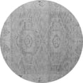 thumbnail image 1 of Ahgly Company Indoor Round Oriental Gray Modern Area Rugs, 4' Round, 1 of 4