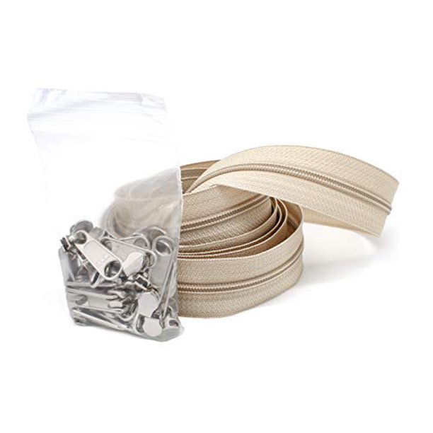 Zipperstop Wholesale YKK Zippers by Yard, 4.5 Coil Zippers Chain with