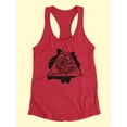 thumbnail image 3 of Triangle Lens Flower Racerback Tank Women -Image by Shutterstock, Female x-Small, 3 of 4