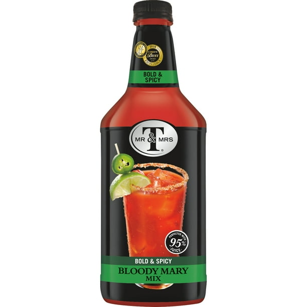(6 Bottles) Mr & Mrs T Bold & Spicy Bloody Mary Mix, 1.75 L Bottle