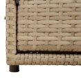 thumbnail image 4 of vidaXL Garden Storage Cabinet Beige 110x55x60.5 cm Poly Rattan, 4 of 5