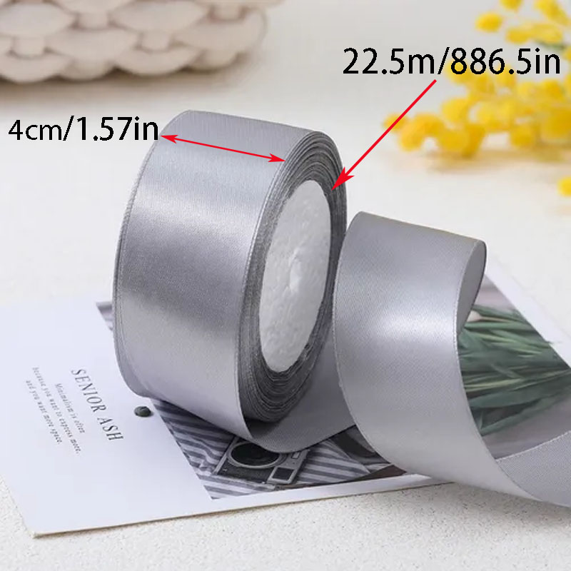 10 rolls of 4cm wide decorative ribbons for gift wrapping, parties, holiday, total 225m