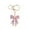 Light Purple, variant on Sparkly Gold Plated Color Rhinestone Bow Keychains For Women Charms For Key Purse