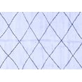 thumbnail image 1 of Ahgly Company Machine Washable Indoor Rectangle Solid Blue Modern Area Rugs, 2' x 4', 1 of 4
