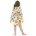 thumbnail image 7 of FORMRS Niños Bathrobe Unisex Hooded Robe Soft Plush Pajamas Sleepwear, Size 7-9T, Orange Slices, 7 of 7