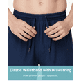 thumbnail image 5 of Zehisen Men's Athletic Shorts Zipper Pockets Quick Dry Lightweight Workout Running Basketball Shorts Navy M, 5 of 9