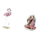 thumbnail image 5 of Escultura de flamenco en acrílico, figura de resina de arte moderno, adorno de mesa único para el hogar, jardín, chimenea y decoración navideña., 5 of 8