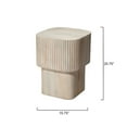 thumbnail image 3 of Jamie Young Notch Mango Wood Square Table White Bleach, 3 of 5