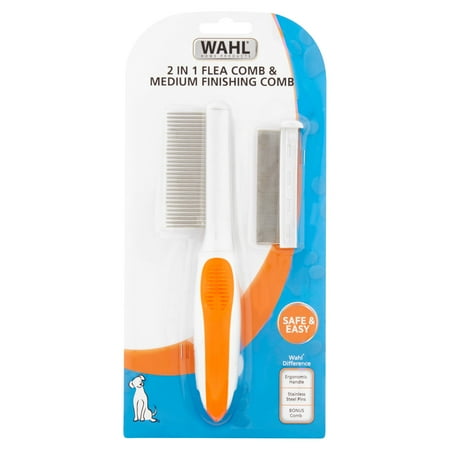 Wahl 2 in 1 Flea Comb & Medium Finishing Comb
