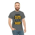 thumbnail image 4 of DJH Apparel | Short Cuts Will Cut You Short Motivational Unisex T-shirt, 4 of 5