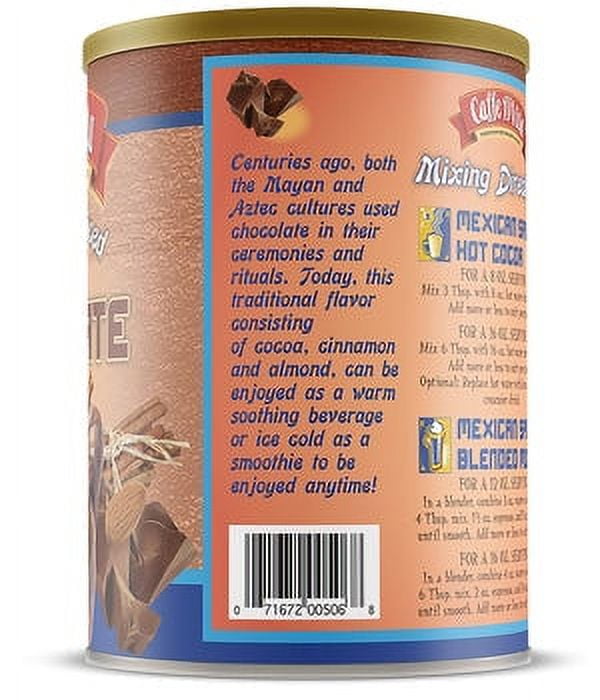 (4 Pack) Caffe D'Vita Mexican Spiced Cocoa Mix, 3lb. Canisters