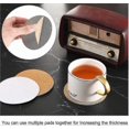 thumbnail image 4 of 100 Pack Round Self-Adhesive Cork Mats for Coasters and Backing Sheets, 4 of 5