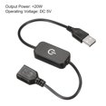 thumbnail image 3 of Regulador de intensidad LED táctil en línea de 5 V y 3 A con cable USB, controlador de interruptor táctil para tiras de diodos emisores de un solo color, negro, paquete de 2, 3 of 7